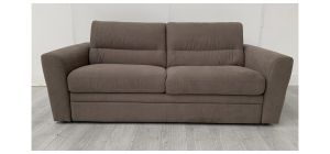 Amalfi Brown Large Fabric Sofa Bed Sisi Italia Ex-Display Showroom Model 50657