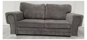 Verona Grey Large Fabric Sofa Ex-Display Showroom Model 50662