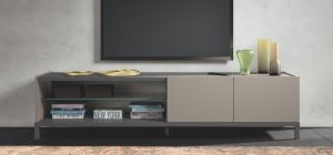 Kali Taupe Two Door Open TV Unit