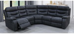 Gabrielle Grey Fabric Maunual Recliner 2C2 Corner Sofa