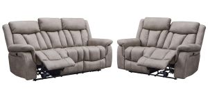 Pickford Sandstone Fabric 3 + 2 Sofa Set Electric Recliners