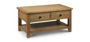 Astoria Coffee Table - Waxed Oak - Solid Oak with Real Oak Veneers