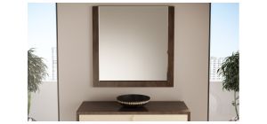 Mirror With Wooden Frame 50588