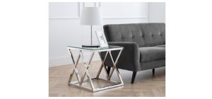 Biarritz Lamp Table - Chrome Plating - Plated Steel