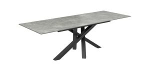 Brando Matte Grey 1.6m - 2m Ceramic Pull-Out Extending Dining Table