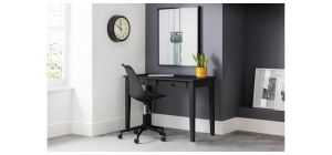 Carrington Desk - Black - Black Lacquered Finish - Solid Pine with MDF
