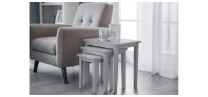 Cleo Nest of Tables - Lunar Grey - Lunar Grey Lacquer - Lacquered Rubberwood