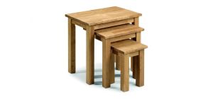 Coxmoor Oak Nest of Tables - Oiled Oak - Solid Oak