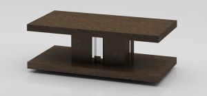 Dark Elm Rectangular Coffee Table