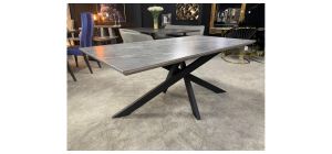 1.8m Mat Grey Ceramic Dining Table