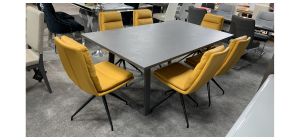 Grey 1.9m Dining Table (without Chairs)
