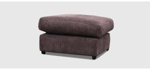 Dylan Footstool Chocolate Rhino Fabric Jumbo Cord