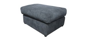 Dylan Footstool Grey Jumbo Cord