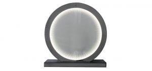 Medium Smoked Mirror Radley Round Table Lamp