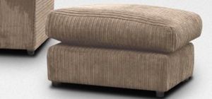 Dylan Footstool Coffee Jumbo Cord