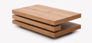 Fraser Rectangular Coffee Table Oak Veneer with Knots