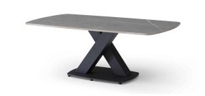 Piazza Coffee Table Matt-Finished Ceramic Top With Metal Base