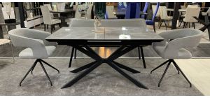 Ceramic 1.4m Extending Dining Table To 1.8m (Table Only)