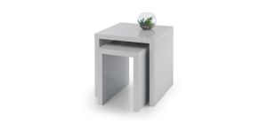 Metro High Gloss Nest of Tables - Grey - Grey High Gloss - Lacquered MDF