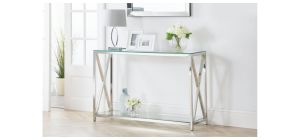 Miami Console Table - Chrome Plating - Plated Steel