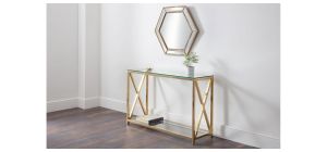 Miami Console Table - Gold - Gold