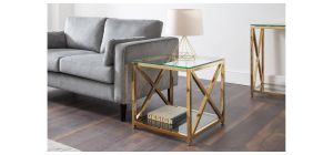 Miami Lamp Table - Gold - Gold
