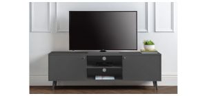 Moritz TV Cabinet - Grey - Grey Lacquer - Melamine