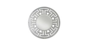 Silver Vesper Round Wall Mirror