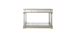 Vesper 2 drawer Mirror Champagne Console Table