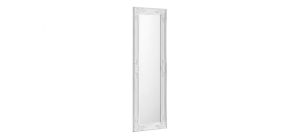 Palais White Dress Mirror - Matt White Eggshell Texture - Molded Resin on Wooden Frame