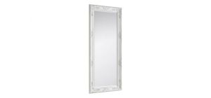 Palais White Lean-to Dress Mirror - Matt White Eggshell Texture - Molded Resin on Wooden Frame