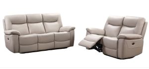Lucia 3 + 2 Pearl Grey Electric Recliner Set Also Available In Black And Taupe Grey