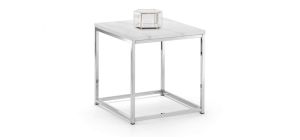 Scala White Marble Top Lamp Table