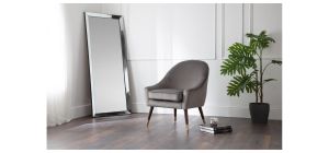 Soprano Lean-to Dress Mirror - Clear Glass - Lacquered MDF