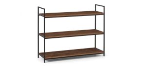 Tribeca Low Bookcase - Walnut - Walnut Finish