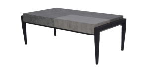 Vermont Coffee Table Black Metal Legs