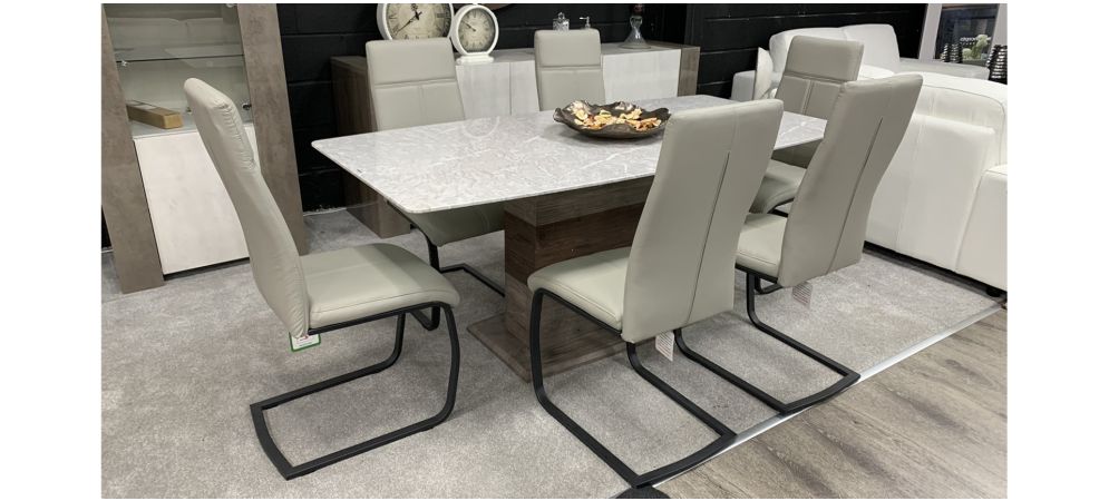 Glass top dining table set 6 outlet chairs online
