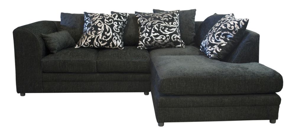 Black chenille sofa hotsell