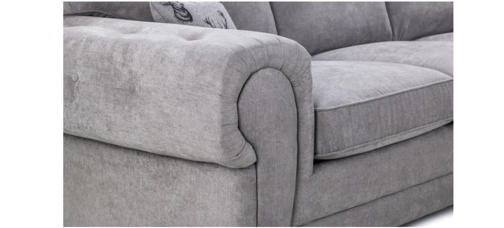 Grey corner sofa formal back sale