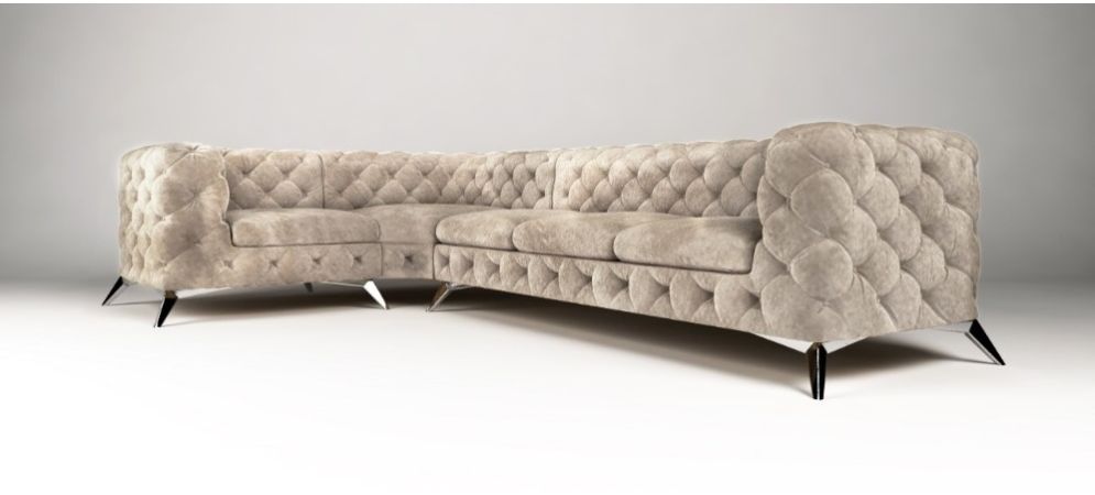Sandringham Fabric Corner Sofa Lhf Cream 1c3 Whole Sandringham Fabric Corner Sofa Lhf, Cream Material Sofa