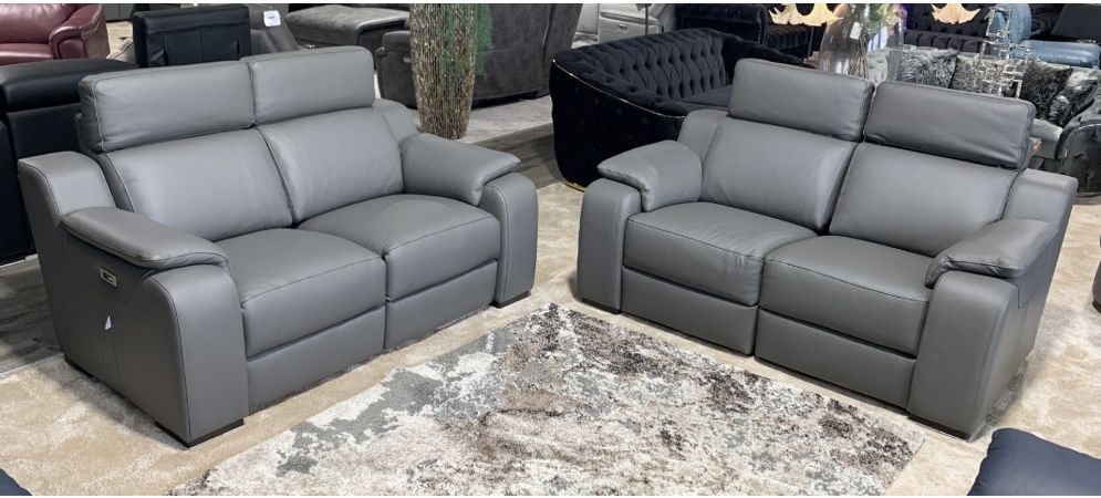 Reclining sofa with sales wooden legs