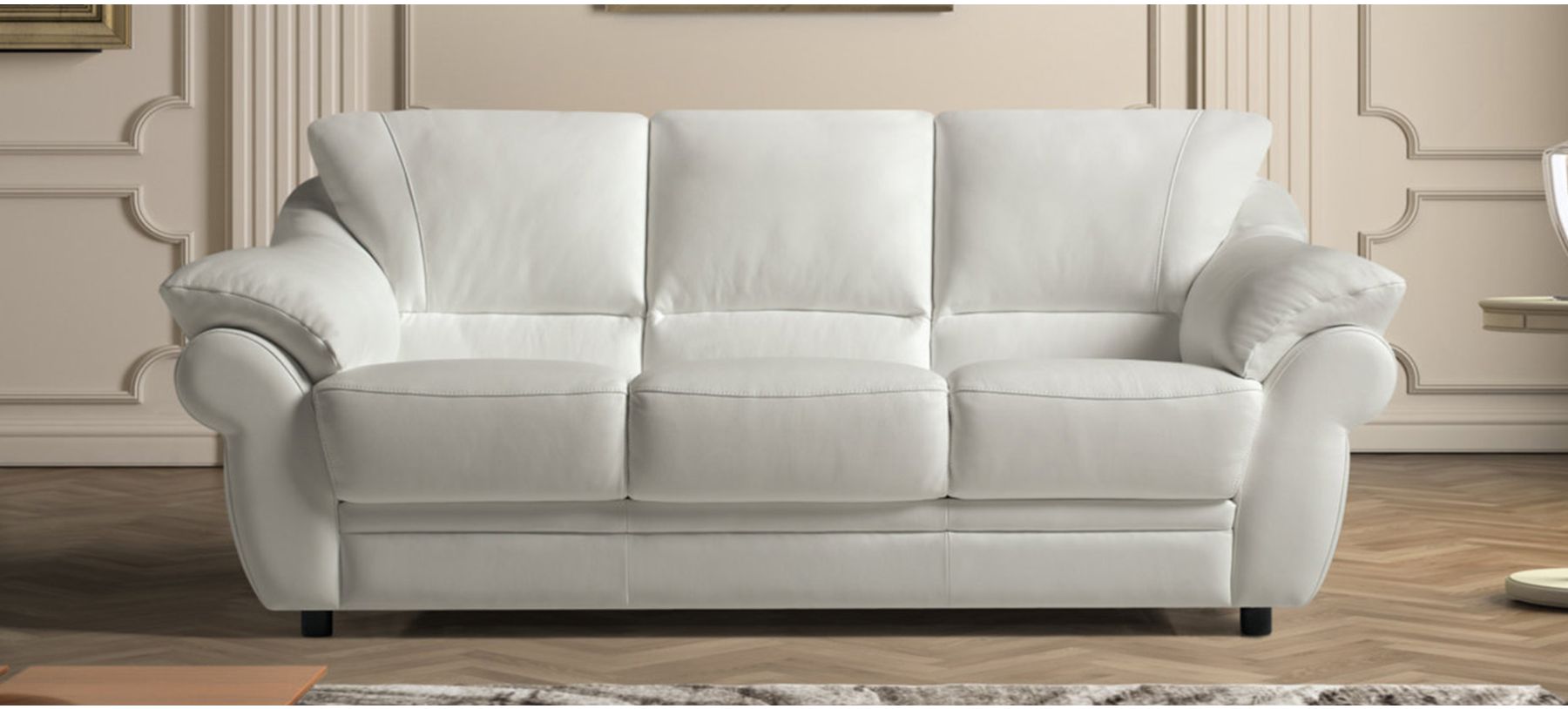 Comfy white new arrivals sofa