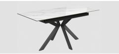 Aramis Gloss White 1.3m – 1.7m Ceramic Extending Dining Table