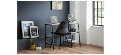 Staten Desk - Concrete Effect - Powder Coated Steel
